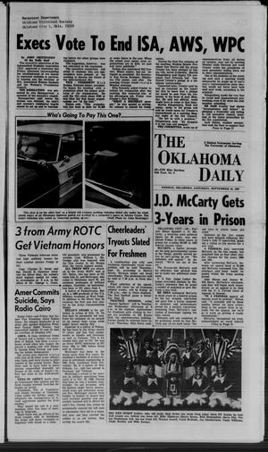 The Oklahoma Daily (Norman, Okla.), Vol. 54, No. 9, Ed. 1 Saturday, September 16, 1967