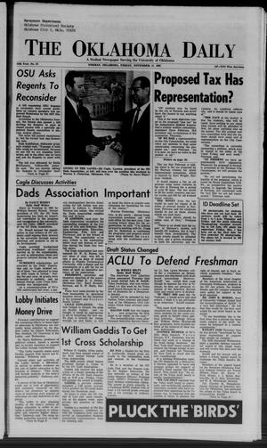 The Oklahoma Daily (Norman, Okla.), Vol. 54, No. 52, Ed. 1 Friday, November 17, 1967