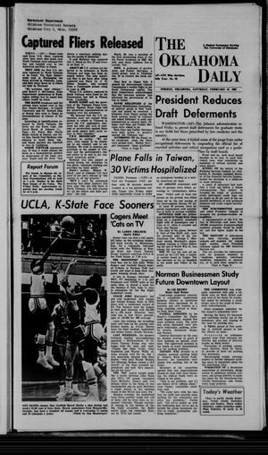The Oklahoma Daily (Norman, Okla.), Vol. 54, No. 93, Ed. 1 Saturday, February 17, 1968