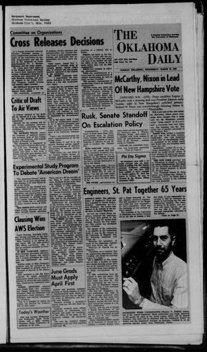 The Oklahoma Daily (Norman, Okla.), Vol. 54, No. 110, Ed. 1 Wednesday, March 13, 1968