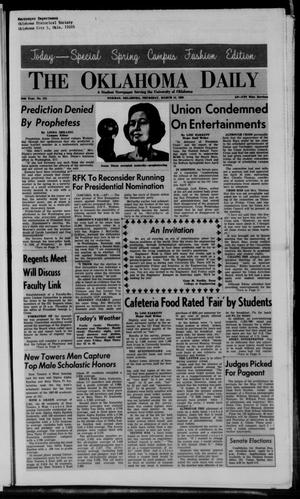 The Oklahoma Daily (Norman, Okla.), Vol. 54, No. 111, Ed. 1 Thursday, March 14, 1968