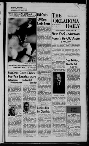 The Oklahoma Daily (Norman, Okla.), Vol. 54, No. 118, Ed. 1 Tuesday, April 2, 1968