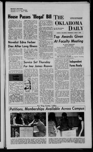 The Oklahoma Daily (Norman, Okla.), Vol. 54, No. 129, Ed. 1 Wednesday, April 17, 1968