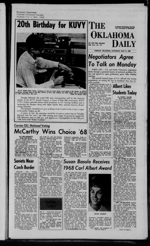 The Oklahoma Daily (Norman, Okla.), Vol. 54, No. 147, Ed. 1 Saturday, May 11, 1968