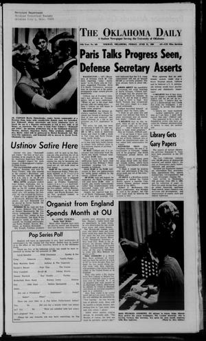 The Oklahoma Daily (Norman, Okla.), Vol. 54, No. 166, Ed. 1 Friday, June 21, 1968