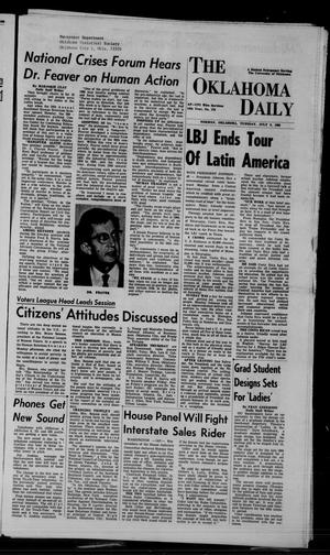 The Oklahoma Daily (Norman, Okla.), Vol. 54, No. 176, Ed. 1 Tuesday, July 9, 1968