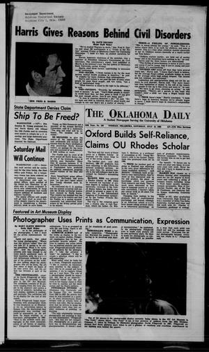 The Oklahoma Daily (Norman, Okla.), Vol. 54, No. 180, Ed. 1 Saturday, July 13, 1968