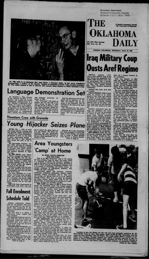 The Oklahoma Daily (Norman, Okla.), Vol. 54, No. 183, Ed. 1 Thursday, July 18, 1968