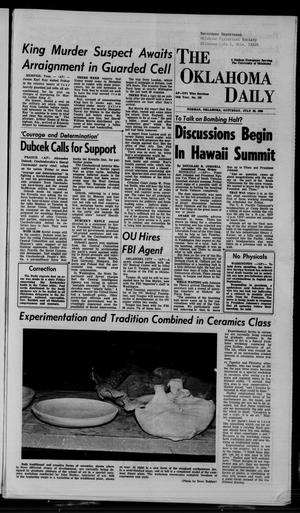 The Oklahoma Daily (Norman, Okla.), Vol. 54, No. 185, Ed. 1 Saturday, July 20, 1968