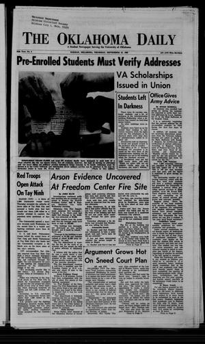 The Oklahoma Daily (Norman, Okla.), Vol. 55, No. 3, Ed. 1 Thursday, September 12, 1968