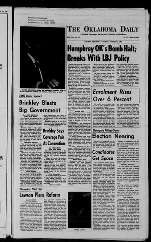 The Oklahoma Daily (Norman, Okla.), Vol. 55, No. 16, Ed. 1 Tuesday, October 1, 1968