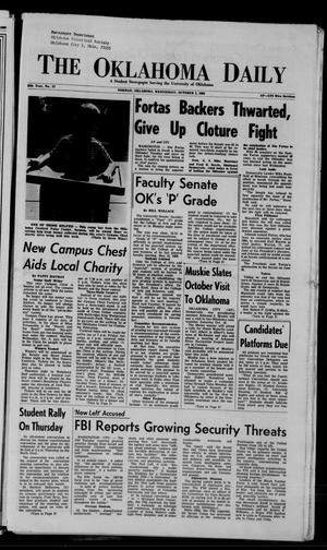The Oklahoma Daily (Norman, Okla.), Vol. 55, No. 17, Ed. 1 Wednesday, October 2, 1968