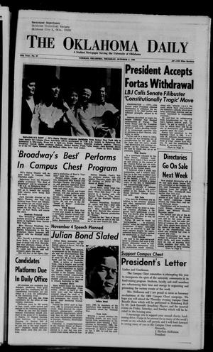 The Oklahoma Daily (Norman, Okla.), Vol. 55, No. 18, Ed. 1 Thursday, October 3, 1968