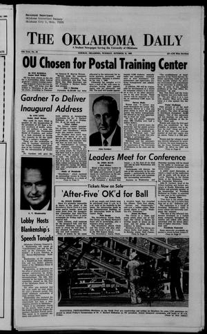The Oklahoma Daily (Norman, Okla.), Vol. 55, No. 26, Ed. 1 Tuesday, October 15, 1968