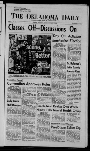 The Oklahoma Daily (Norman, Okla.), Vol. 55, No. 36, Ed. 1 Tuesday, October 29, 1968
