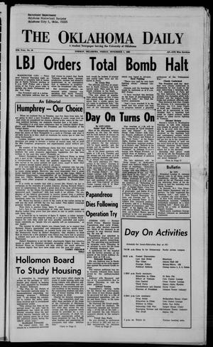 The Oklahoma Daily (Norman, Okla.), Vol. 55, No. 39, Ed. 1 Friday, November 1, 1968