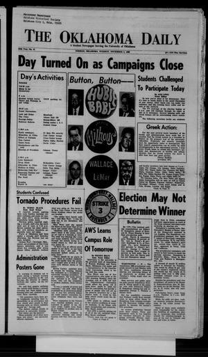 The Oklahoma Daily (Norman, Okla.), Vol. 55, No. 41, Ed. 1 Tuesday, November 5, 1968