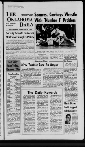 The Oklahoma Daily (Norman, Okla.), Vol. 1, No. 75, Ed. 1 Saturday, January 11, 1969