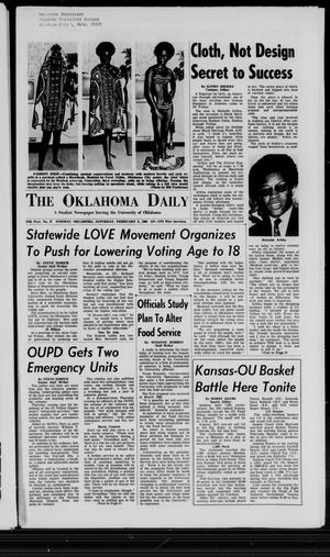 The Oklahoma Daily (Norman, Okla.), Vol. 1, No. 87, Ed. 1 Saturday, February 8, 1969