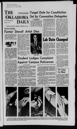 The Oklahoma Daily (Norman, Okla.), Vol. 1, No. 95, Ed. 1 Thursday, February 20, 1969