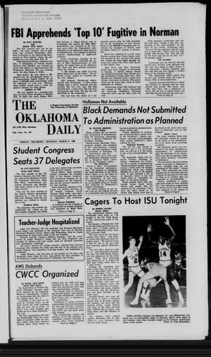 The Oklahoma Daily (Norman, Okla.), Vol. 1, No. 105, Ed. 1 Thursday, March 6, 1969