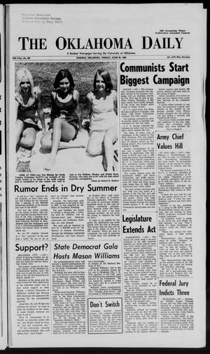 The Oklahoma Daily (Norman, Okla.), Vol. 1, No. 166, Ed. 1 Friday, June 20, 1969