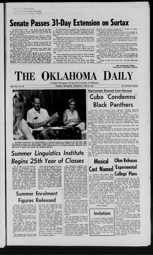 The Oklahoma Daily (Norman, Okla.), Vol. 1, No. 170, Ed. 1 Thursday, June 26, 1969