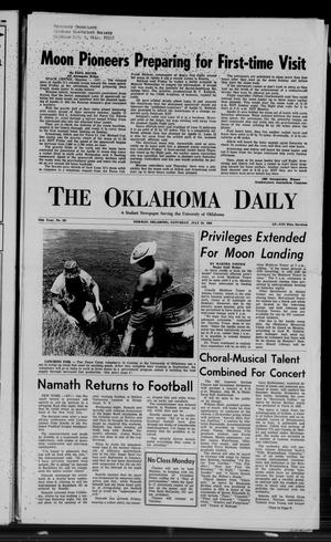 The Oklahoma Daily (Norman, Okla.), Vol. 55, No. 185, Ed. 1 Saturday, July 19, 1969