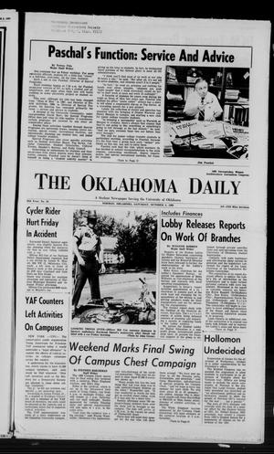 The Oklahoma Daily (Norman, Okla.), Vol. 56, No. 20, Ed. 1 Saturday, October 4, 1969