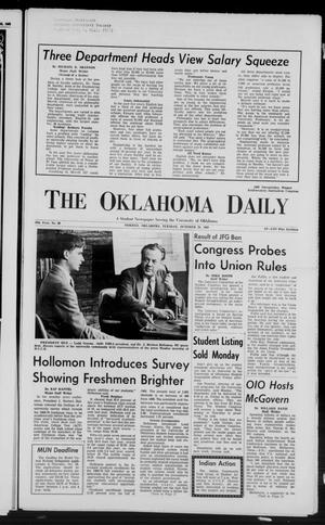 The Oklahoma Daily (Norman, Okla.), Vol. 56, No. 36, Ed. 1 Tuesday, October 28, 1969