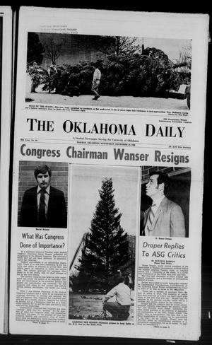 The Oklahoma Daily (Norman, Okla.), Vol. 56, No. 64, Ed. 1 Wednesday, December 10, 1969