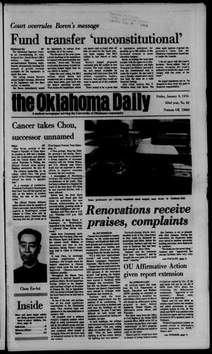 The Oklahoma Daily (Norman, Okla.), Vol. 62, No. 82, Ed. 1 Friday, January 9, 1976