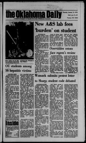 The Oklahoma Daily (Norman, Okla.), Vol. 62, No. 87, Ed. 1 Thursday, January 15, 1976