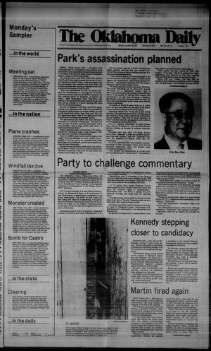 The Oklahoma Daily (Norman, Okla.), Vol. 66, No. 50, Ed. 1 Monday, October 29, 1979
