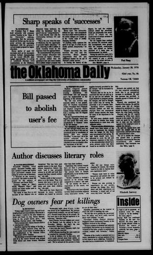 The Oklahoma Daily (Norman, Okla.), Vol. 62, No. 96, Ed. 1 Wednesday, January 28, 1976