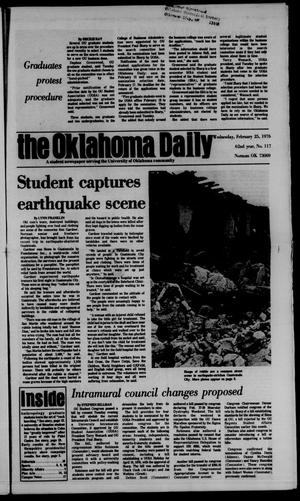 The Oklahoma Daily (Norman, Okla.), Vol. 62, No. 117, Ed. 1 Wednesday, February 25, 1976