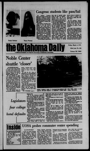 The Oklahoma Daily (Norman, Okla.), Vol. 62, No. 124, Ed. 1 Friday, March 5, 1976