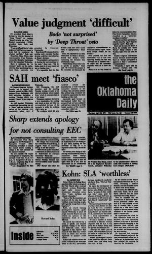 The Oklahoma Daily (Norman, Okla.), Vol. 62, No. 152, Ed. 1 Thursday, April 22, 1976