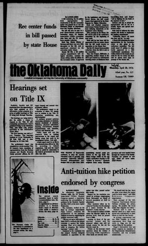 The Oklahoma Daily (Norman, Okla.), Vol. 62, No. 156, Ed. 1 Wednesday, April 28, 1976