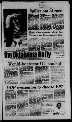 The Oklahoma Daily (Norman, Okla.), Vol. 62, No. 190, Ed. 1 Saturday, July 10, 1976