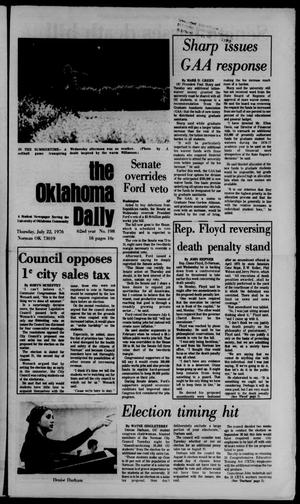 The Oklahoma Daily (Norman, Okla.), Vol. 62, No. 198, Ed. 1 Thursday, July 22, 1976