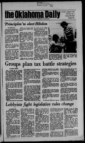 The Oklahoma Daily (Norman, Okla.), Vol. 63, No. 5, Ed. 1 Tuesday, August 31, 1976