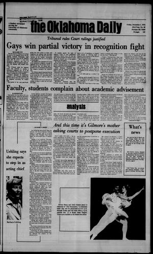 Primary view of object titled 'The Oklahoma Daily (Norman, Okla.), Vol. 63, No. 68, Ed. 1 Friday, December 3, 1976'.