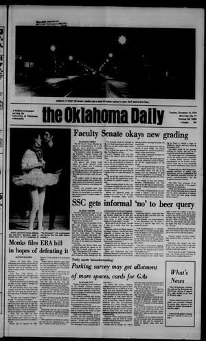 The Oklahoma Daily (Norman, Okla.), Vol. 63, No. 77, Ed. 1 Tuesday, December 14, 1976