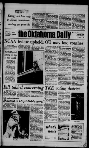 The Oklahoma Daily (Norman, Okla.), Vol. 63, No. 96, Ed. 1 Wednesday, February 2, 1977