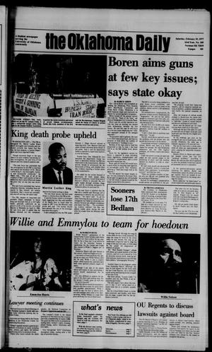 The Oklahoma Daily (Norman, Okla.), Vol. 63, No. 109, Ed. 1 Saturday, February 19, 1977