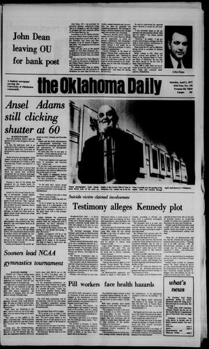 The Oklahoma Daily (Norman, Okla.), Vol. 63, No. 134, Ed. 1 Saturday, April 2, 1977