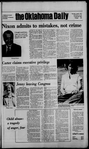 The Oklahoma Daily (Norman, Okla.), Vol. 63, No. 157, Ed. 1 Thursday, May 5, 1977