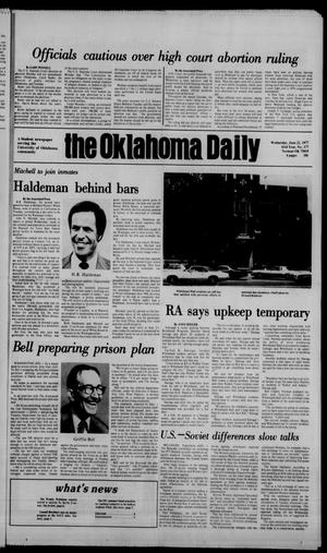 The Oklahoma Daily (Norman, Okla.), Vol. 63, No. 177, Ed. 1 Wednesday, June 22, 1977