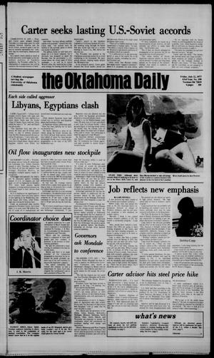 The Oklahoma Daily (Norman, Okla.), Vol. 63, No. 199, Ed. 1 Friday, July 22, 1977